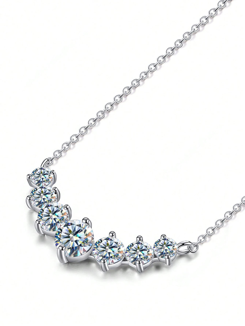 Aurielle Princess Moissanite Necklace