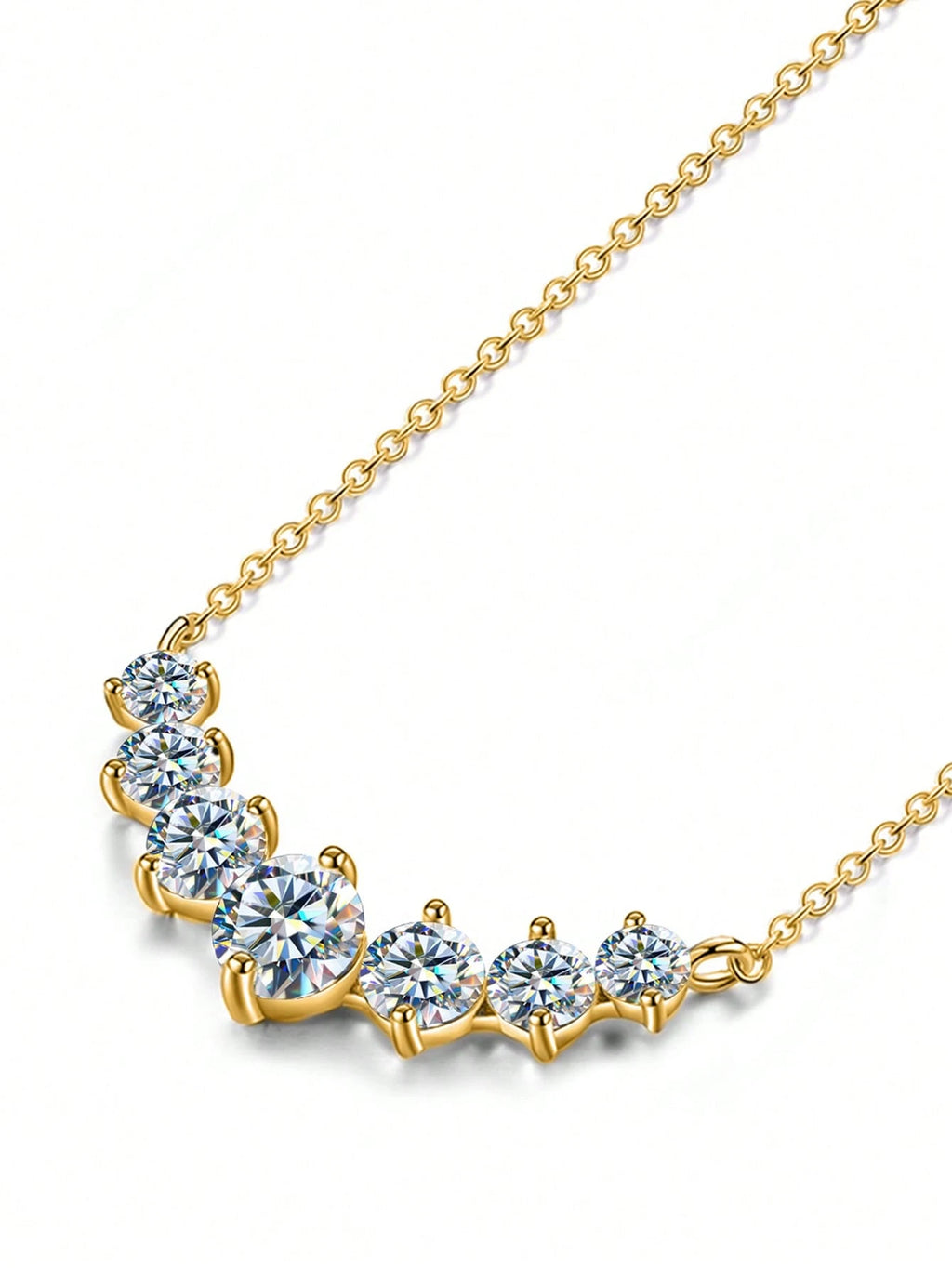 Aurielle Princess Moissanite Necklace