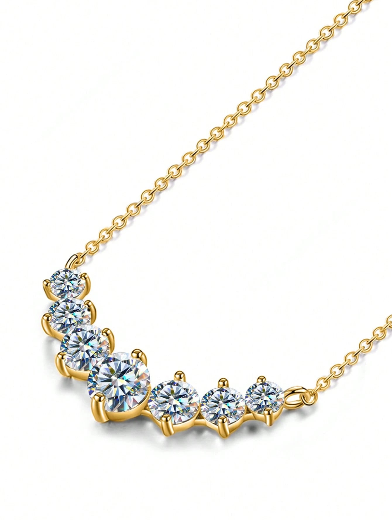 Aurielle Princess Moissanite Necklace