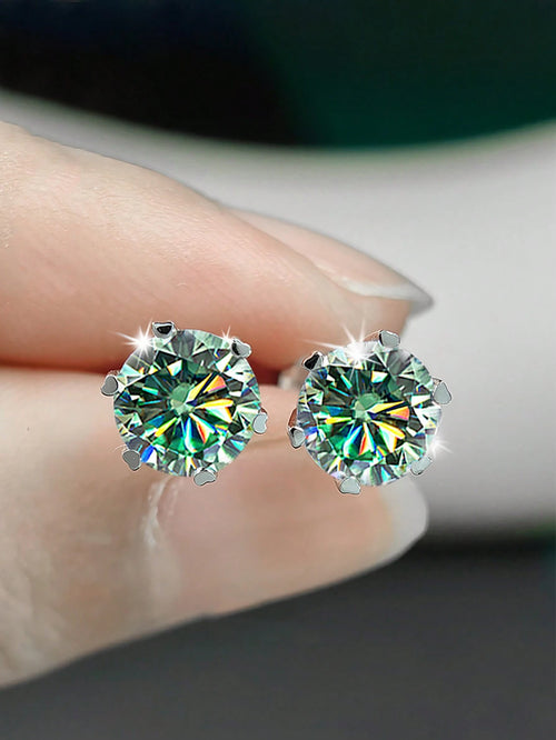 Aurielle Moissanite Stud Earrings