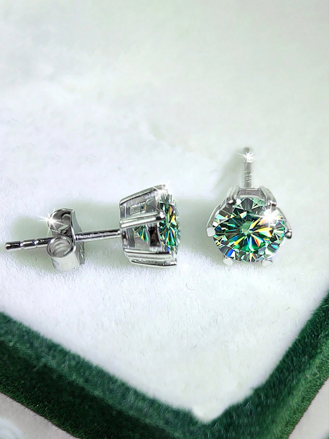 Aurielle Moissanite Stud Earrings