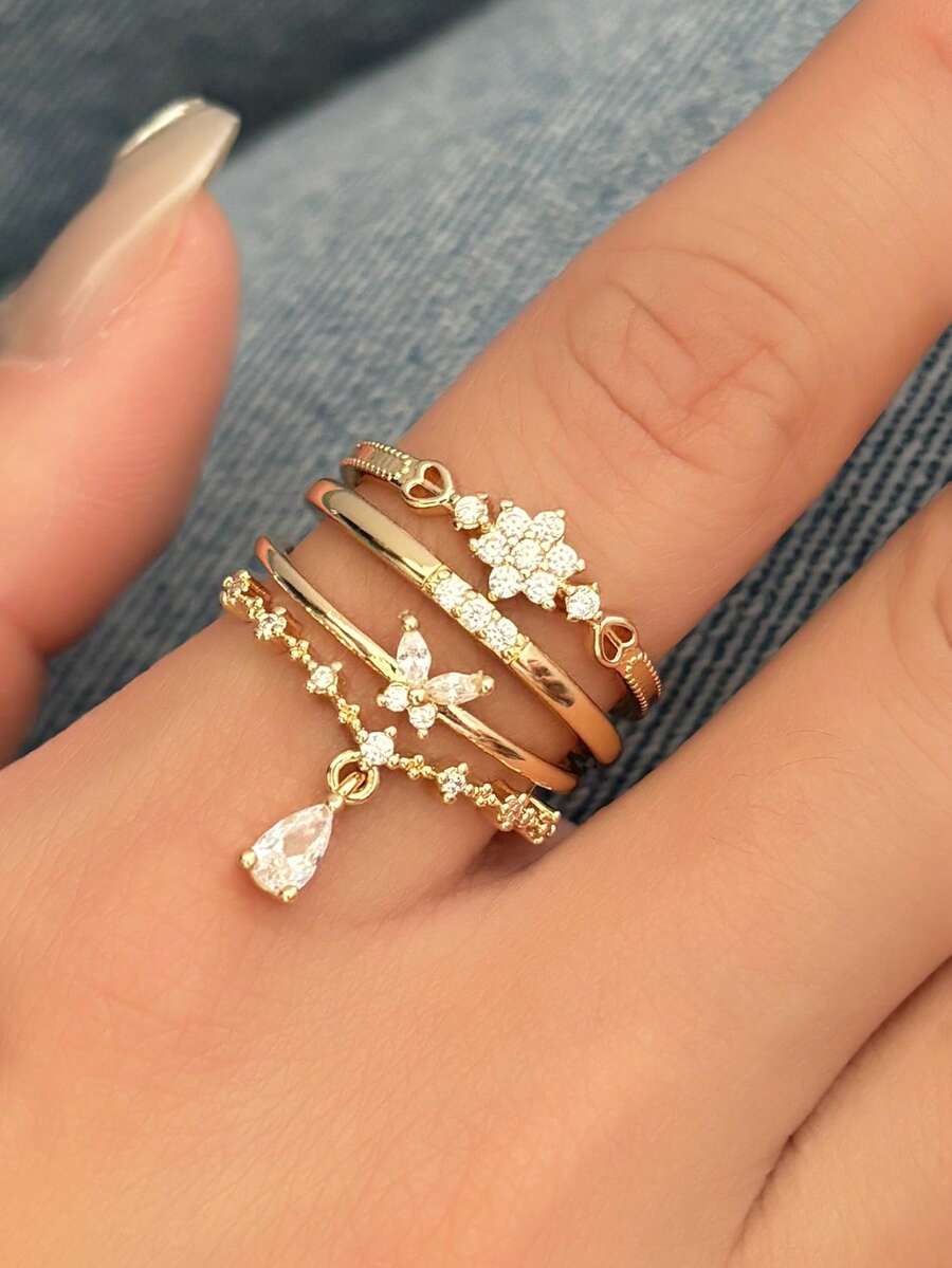 Éclat Bloom Ring Set