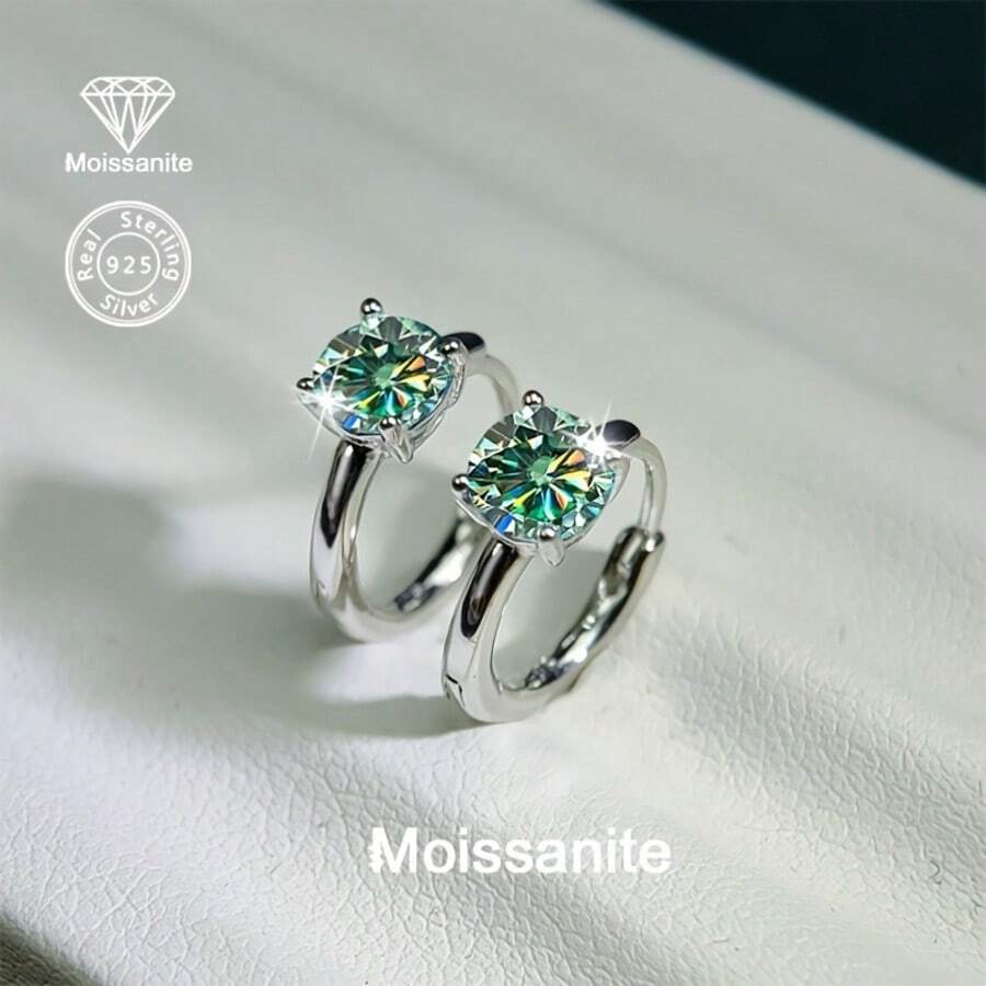 Aurelia Moissanite Drop Earrings