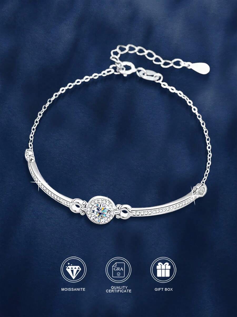 Almas Moissanite Tennis Bracelet