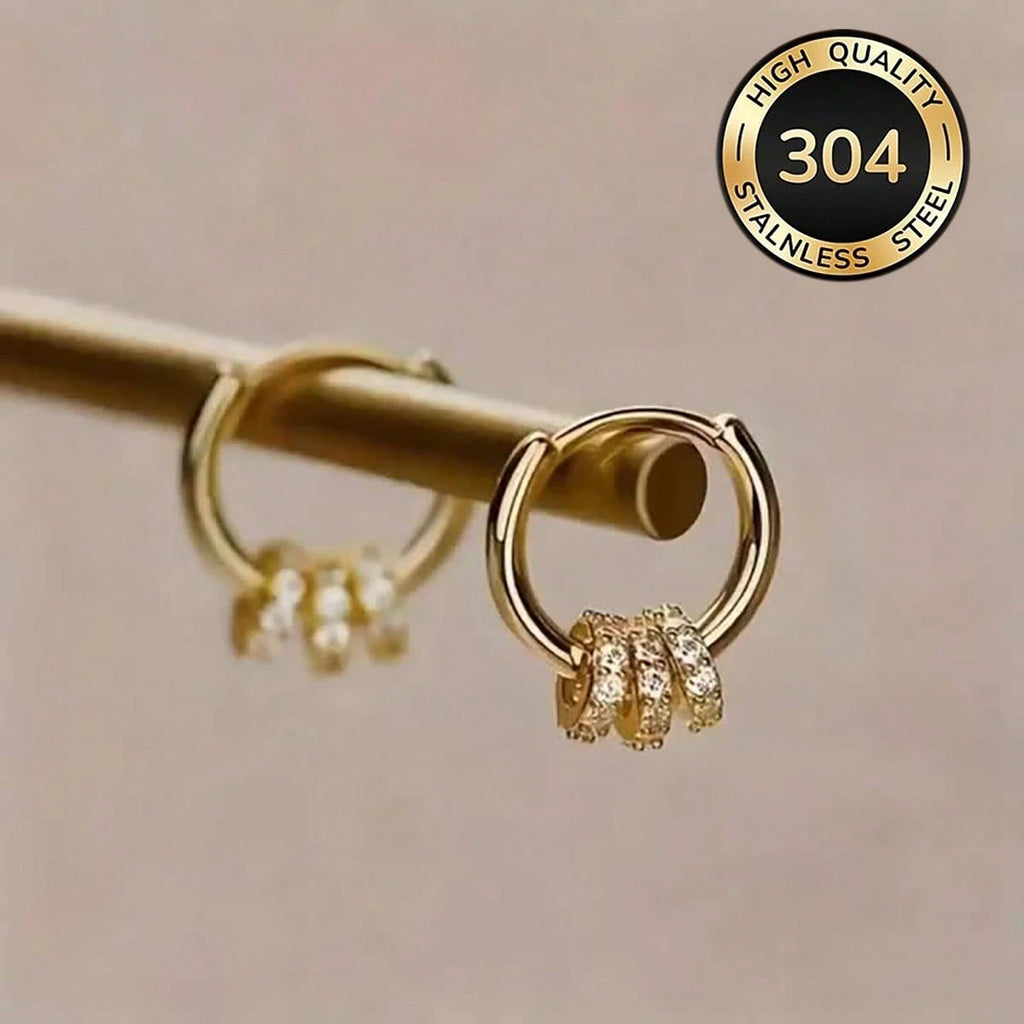 Aurora Éclat Sterling Silver Halo Stud Earrings