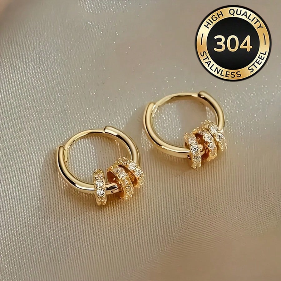 Aurora Éclat Sterling Silver Halo Stud Earrings